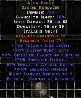 Alma Negra - Ethereal - Diablo 2 Resurrected - Buy D2R Items