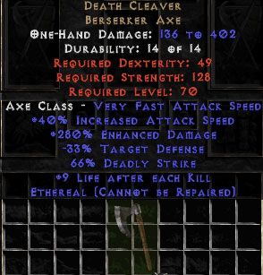 eth death cleaver d2