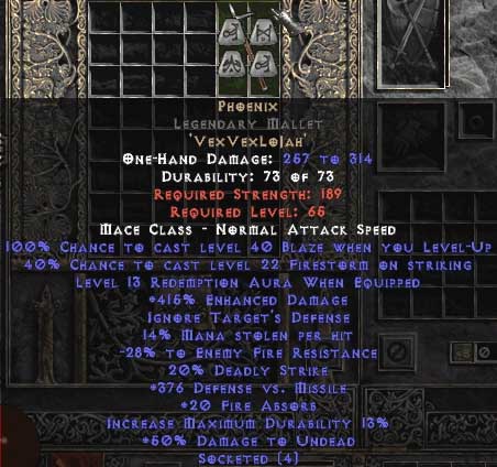 Phoenix Legendary Mallet – 415% ED/400 DvM/21 FA/15 Red – Perfect 1