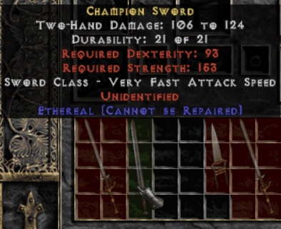 10x Unid Rare Ethereal - Buy Diablo 2 Items - D2 Items Sale