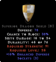 diablo 2 dragon shield spirit
