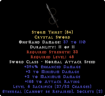 spirit crystal sword diablo 2