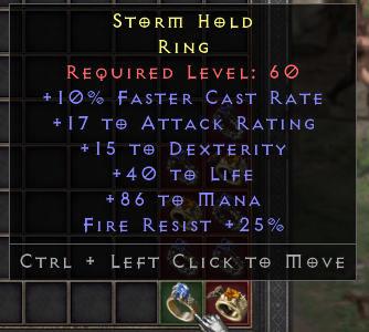 Ring: Storm Hold - Diablo 2 Resurrected - Buy D2R Items