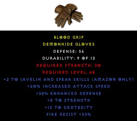 Demonhide Gloves