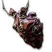 Carnage Heart Amber Amulet