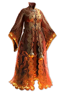 Cloak of Flame Silk Robe