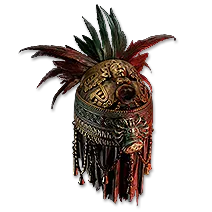 Mask of the Stitched Demon Feathered Tiara