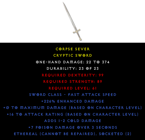 Cryptic Sword