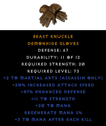 Demonhide Gloves