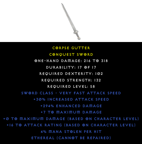 Conquest Sword