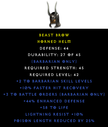 d2-Horned Helm