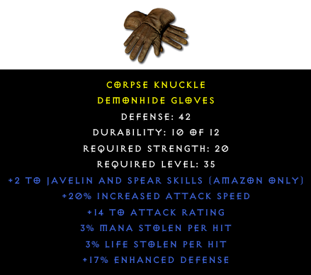 Demonhide Gloves