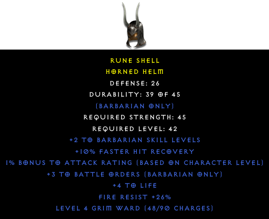 d2-Horned Helm