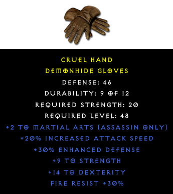 Demonhide Gloves