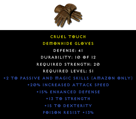Demonhide Gloves