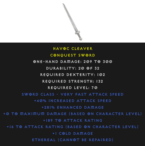 Conquest Sword