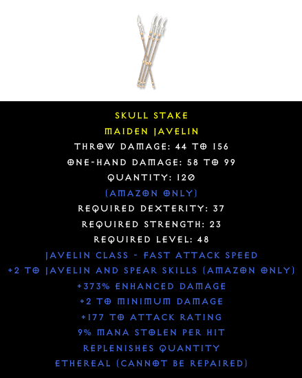 Maiden Javelin