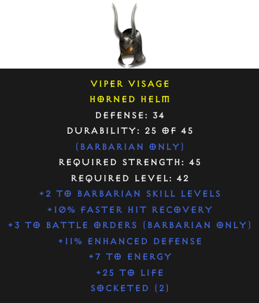 d2-Horned Helm