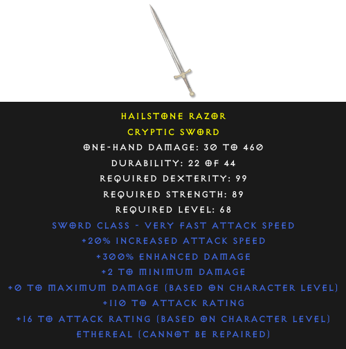 Cryptic Sword